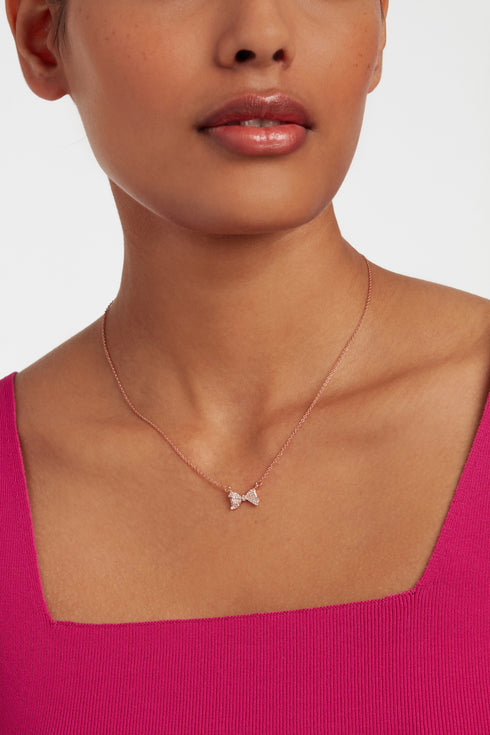 BARSIE-Jewellery-Crystal Bow Pendant Necklace- Ted Baker Romania